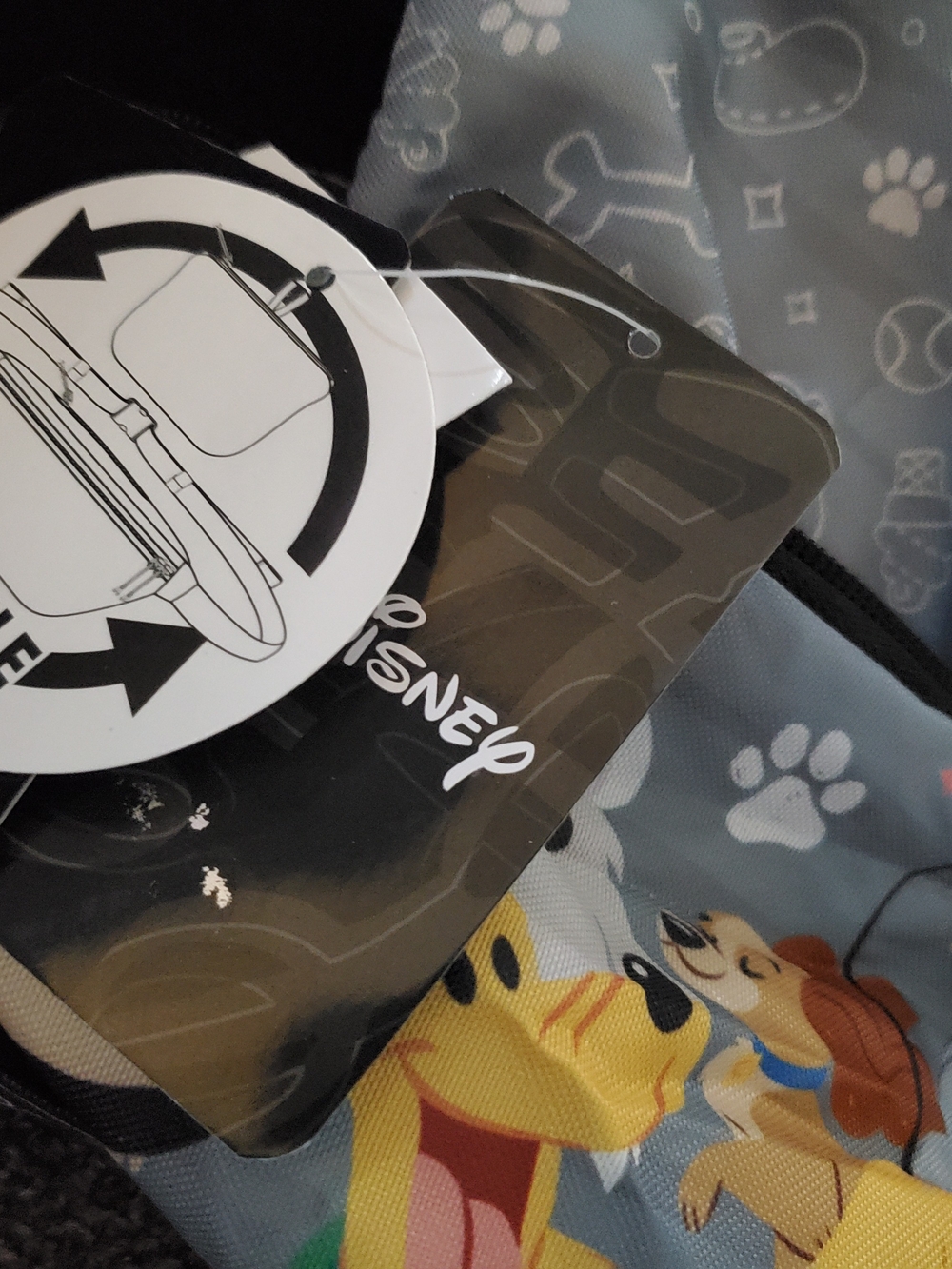 Disney Grey 'My Dog' Pattern Waist Pack - Picture 12 of 15